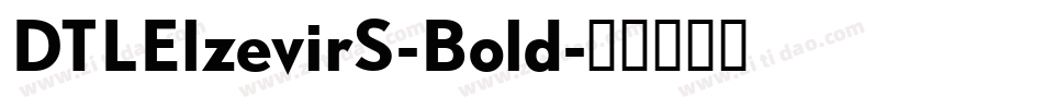 DTLElzevirS-Bold字体转换