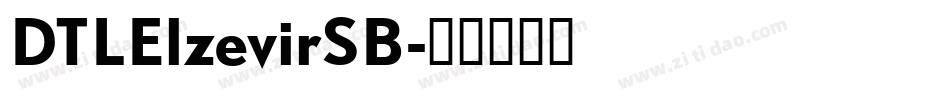 DTLElzevirSB字体转换