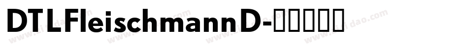 DTLFleischmannD字体转换