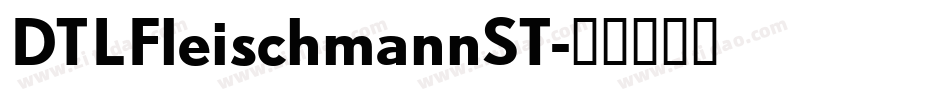 DTLFleischmannST字体转换