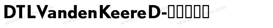 DTLVandenKeereD字体转换