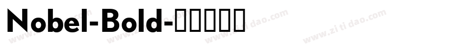 Nobel-Bold字体转换