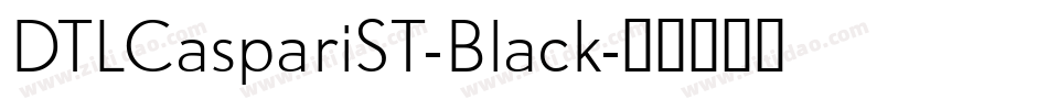 DTLCaspariST-Black字体转换