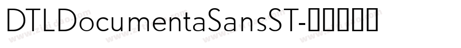 DTLDocumentaSansST字体转换