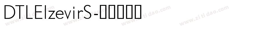 DTLElzevirS字体转换