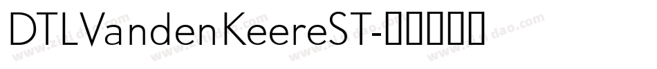 DTLVandenKeereST字体转换
