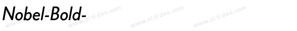 Nobel-Bold字体转换