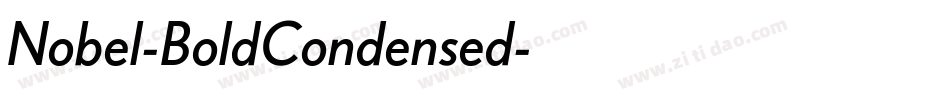 Nobel-BoldCondensed字体转换