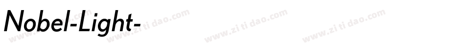 Nobel-Light字体转换