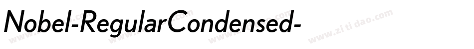 Nobel-RegularCondensed字体转换