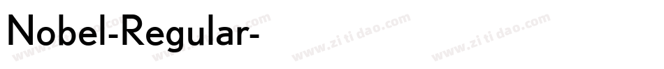 Nobel-Regular字体转换