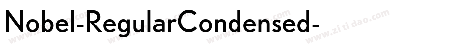 Nobel-RegularCondensed字体转换