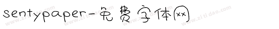 sentypaper字体转换
