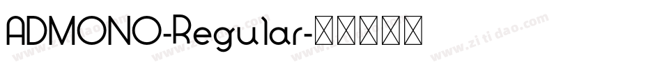 ADMONO-Regular字体转换