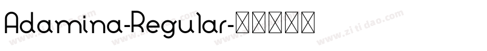 Adamina-Regular字体转换