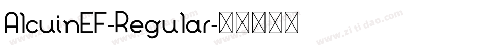 AlcuinEF-Regular字体转换