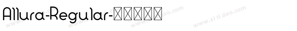 Allura-Regular字体转换