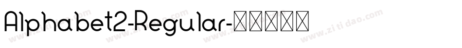 Alphabet2-Regular字体转换