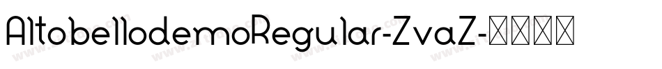 AltobellodemoRegular-ZvaZ字体转换