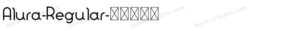 Alura-Regular字体转换