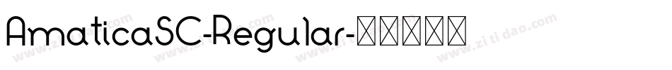 AmaticaSC-Regular字体转换 AmaticaSC-Regular字体转换
