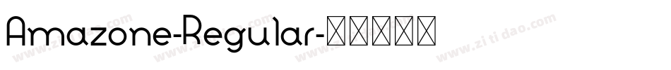 Amazone-Regular字体转换