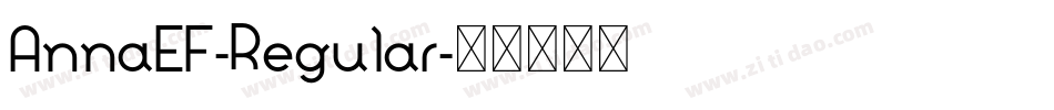 AnnaEF-Regular字体转换