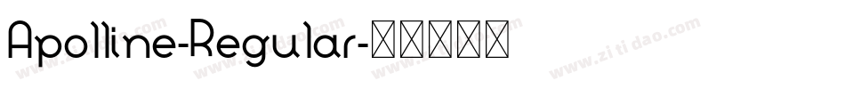 Apolline-Regular字体转换 Apolline-Regular字体转换