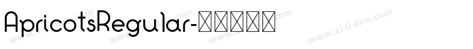 ApricotsRegular字体转换