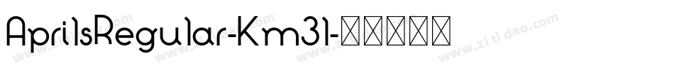 AprilsRegular-Km3l字体转换