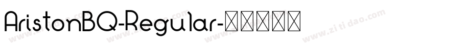 AristonBQ-Regular字体转换