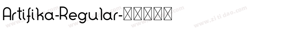 Artifika-Regular字体转换