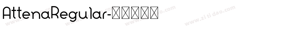 AttenaRegular字体转换