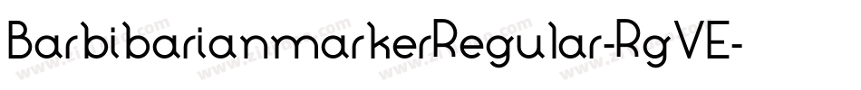 BarbibarianmarkerRegular-RgVE字体转换