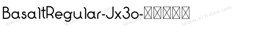 BasaltRegular-Jx3o字体转换