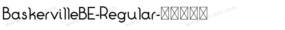 BaskervilleBE-Regular字体转换