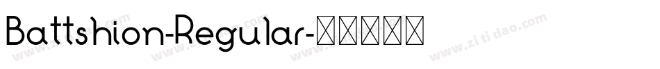 Battshion-Regular字体转换