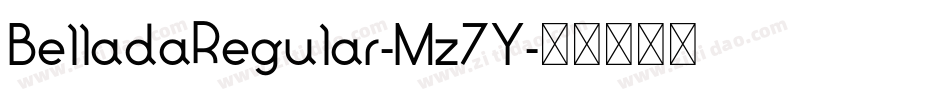 BelladaRegular-Mz7Y字体转换
