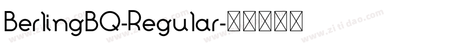 BerlingBQ-Regular字体转换