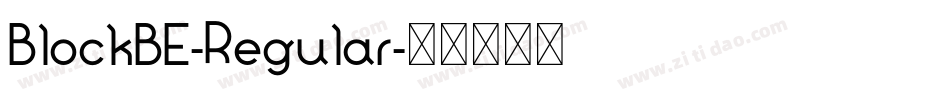 BlockBE-Regular字体转换