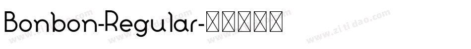 Bonbon-Regular字体转换