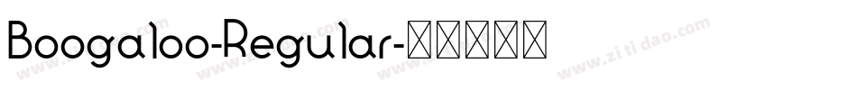 Boogaloo-Regular字体转换