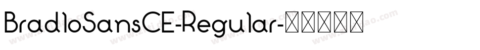 BradloSansCE-Regular字体转换