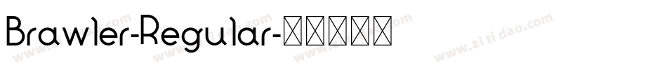 Brawler-Regular字体转换