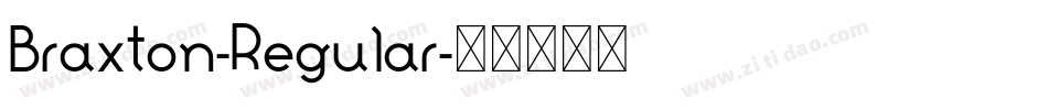 Braxton-Regular字体转换