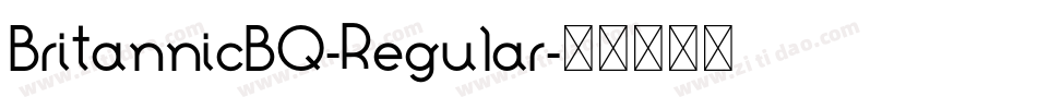 BritannicBQ-Regular字体转换