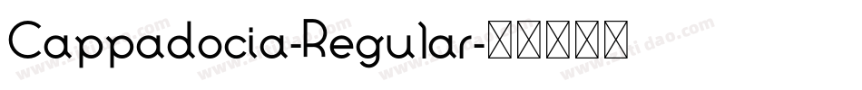 Cappadocia-Regular字体转换 Cappadocia-Regular字体转换