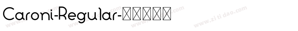 Caroni-Regular字体转换