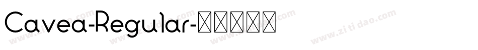 Cavea-Regular字体转换