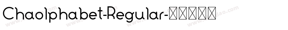 Chaolphabet-Regular字体转换